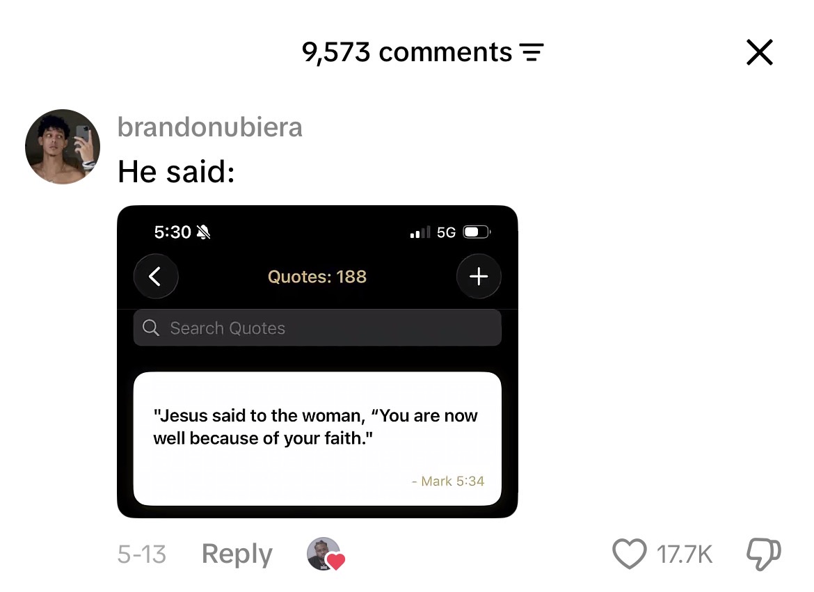 TikTok comment screenshot