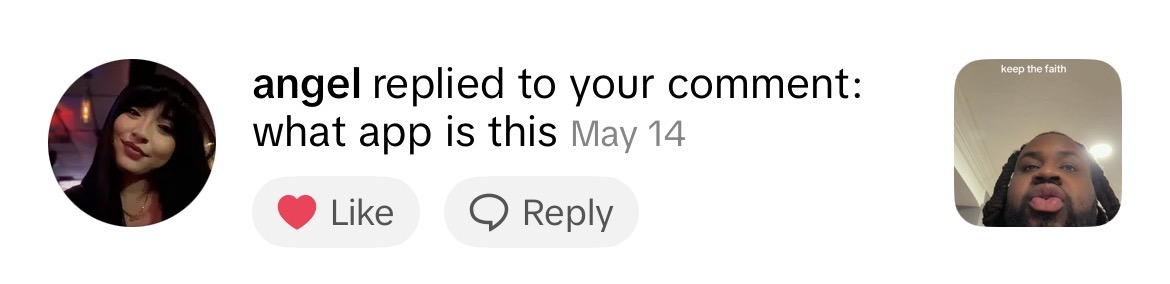 TikTok comment screenshot
