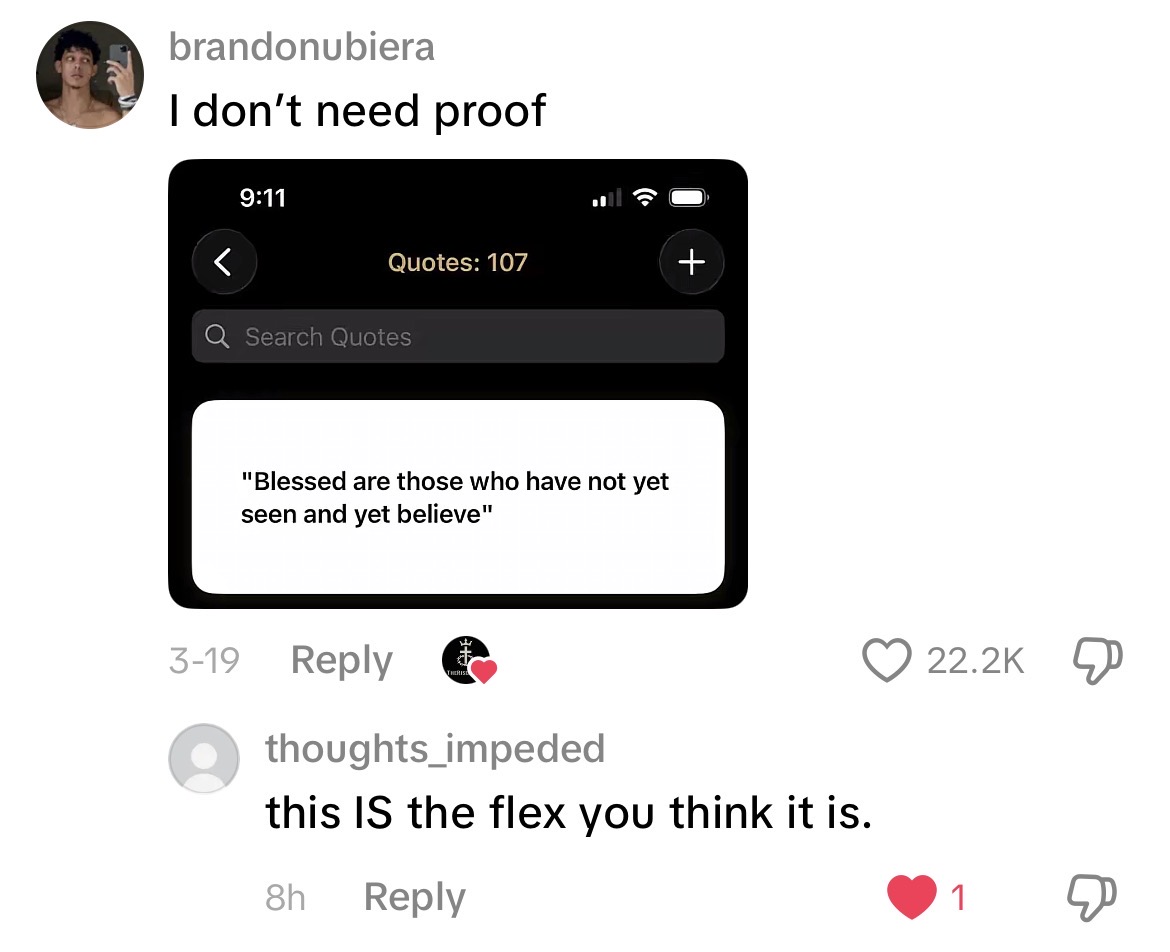 TikTok comment screenshot
