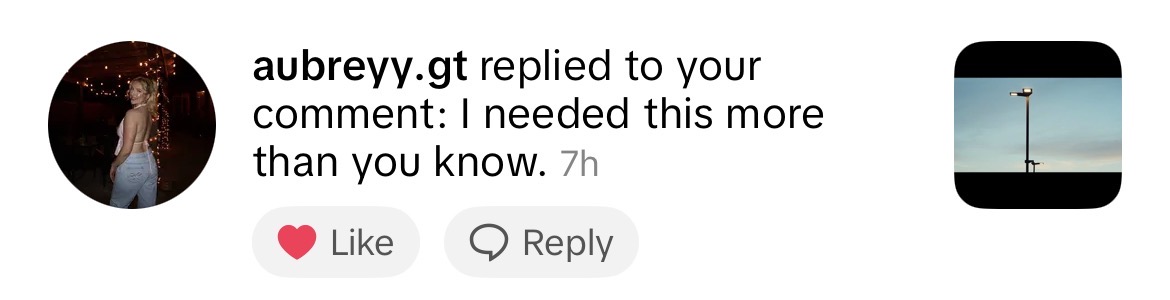 TikTok comment screenshot