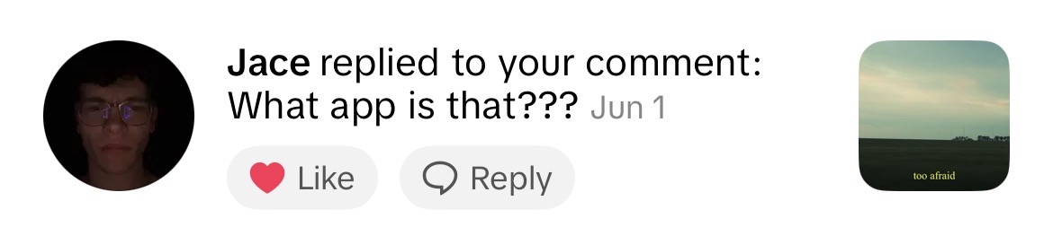 TikTok comment screenshot